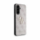 Rožinis dėklas Samsung Galaxy A56 telefonui "Guess PU 4G Metal Logo Case"