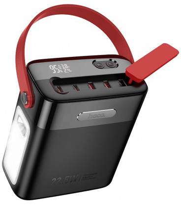 Juoda Išorinė baterija Power Bank 22.5W + PD20W 80000mAh "Hoco J143"