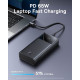 Juoda Išorinė baterija Power Bank 65W 20000mAh "Baseus StarLord"