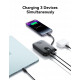 Juoda Išorinė baterija Power Bank 22.5W 10000mAh + Lightning laidas "Joyroom JR-PBF18"