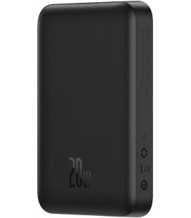 Juoda Išorinė baterija Power Bank 20W 10000mAh "Baseus Magnetic Mini Air"