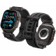 Juoda apyrankė Apple Watch 6 / 7 / 8 / 9 / 10 / SE / Ultra 1 / 2 ( 44 / 45 / 46 / 49 mm) laikrodžiui "Spigen Durapro Armor"