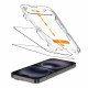 Apsauginis grūdintas stiklas Apple iPhone 15 / 16 telefonui "Tech-Protect Quick Set+ 2-Pack"