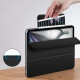 Juodas atverčiamas dėklas Apple iPad Air 13” 1 / 2 / 2024-2025 planšetei "Tech-Protect Smartcase Magnetic"