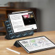 Juodas atverčiamas dėklas Apple iPad Air 13” 1 / 2 / 2024-2025 planšetei "Tech-Protect Smartcase Magnetic"