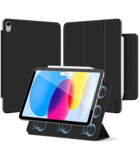 Juodas atverčiamas dėklas Apple iPad 10.9” 10 / 2022 / 11” 11 / 2025 planšetei "Tech-Protect Smartcase Magnetic"