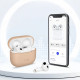 Juodas dėklas Apple Airpods 4 / 5 ausinėms "Tech-Protect Silicone"