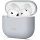 Pilkas dėklas Apple Airpods 4 ausinėms "Tech-Protect Silicone"