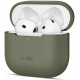 Žalias dėklas Apple Airpods 4 ausinėms "Tech-Protect Silicone"