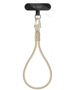 Smėlio spalvos dirželis telefonui "Tech-Protect C8S Rope Wrist Strap"