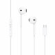 Baltos Type-C ausinės "Tech-Protect Ultraboost Earphone Core"