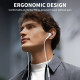 Baltos Type-C ausinės "Tech-Protect Ultraboost Earphone Core"