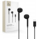 Juodos Type-C ausinės "Tech-Protect Ultraboost Earphone Core"