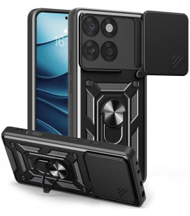 Juodas dėklas Motorola Edge 60 Fusion telefonui "Tech-Protect Camshield Pro"