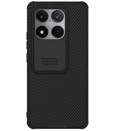 Juodas dėklas Xiaomi 14T telefonui "Nillkin CamShield Pro Hard"