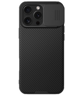 Juodas dėklas Apple iPhone 16 Pro Max telefonui "Nillkin CamShield Pro Hard"