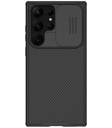 Juodas dėklas Samsung Galaxy S23 Ultra telefonui "Nillkin CamShield Pro Hard"