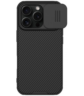Juodas dėklas Apple iPhone 16 Pro telefonui "Nillkin CamShield Pro Hard"
