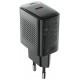 Juodas 1xUSB-C 25W GaN PD SFC pakrovėjas "Acefast A104"