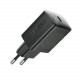Juodas 1xUSB-C 25W GaN PD SFC pakrovėjas "Acefast A104"