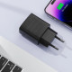 Juodas 1xUSB-C 25W GaN PD SFC pakrovėjas "Acefast A104"