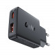 Juodas 1xUSB-C + 1xUSB-A 30W GaN PD pakrovėjas "Acefast A69 Ultra Slim"