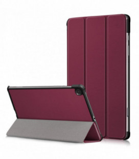 Dėklas Reach Smart Leather Lenovo Tab P12 12.7 TB370 tamsiai raudonas