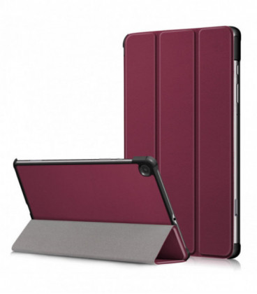 Dėklas Reach Smart Leather Lenovo Tab P12 12.7 TB370 tamsiai raudonas