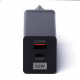 Juodas (65W / PD / QC 3.0 / GaN) 1xUSB-A + 1xUSB-C pakrovėjas "Wozinsky WWCG01"