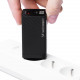 Juodas (65W / PD / QC 3.0 / GaN) 1xUAB-A + 1xUSB-C pakrovėjas "Wozinsky WWCG01"