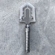 Daugiafunkcinis sulankstomas keliautojo kastuvas "Survival shovel 10-in-1"