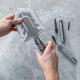 Daugiafunkcinis sulankstomas keliautojo kastuvas "Survival shovel 10-in-1"