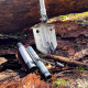Daugiafunkcinis sulankstomas keliautojo kastuvas "Survival shovel 10-in-1"