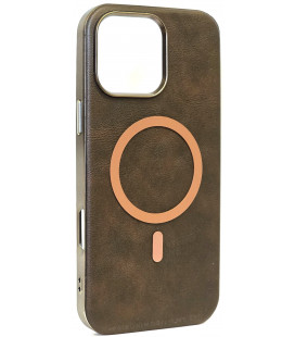 Rudas dėklas Apple iPhone 16 Pro Max telefonui "Gentleman Mag Cover "