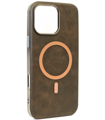 Rudas dėklas Apple iPhone 16 Pro Max telefonui "Gentleman Mag Cover "