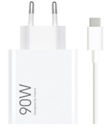 Originalus baltas 90W 1xUSB-A pakrovėjas + USB-A - USB-C 6A laidas "Xiaomi MDY-15-EK"
