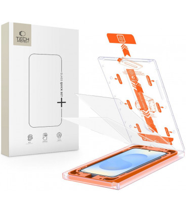 Apsauginis grūdintas stiklas Samsung Galaxy S25 Plus telefonui "Tech-Protect Quick Set+ 2-Pack"