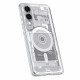Dėklas Samsung Galaxy S25 Edge telefonui "Spigen Ultra Hybrid MAG Magsafe Zero One White"