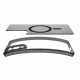 Matinis juodas dėklas Samsung Galaxy S25 Edge telefonui "Spigen Ultra Hybrid MAG Magsafe"