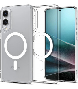 Skaidrus (Baltas) dėklas Samsung Galaxy S25 Edge telefonui "Spigen Ultra Hybrid MAG Magsafe"