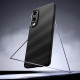 Matinis juodas dėklas Samsung Galaxy S25 Edge telefonui "Spigen Liquid Air"