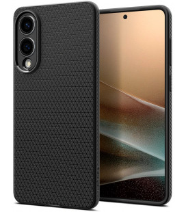 Matinis juodas dėklas Samsung Galaxy S25 Edge telefonui "Spigen Liquid Air"