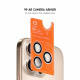 Juoda kameros apsauga Apple iPhone 15 Pro / 15 Pro Max telefonui "Tel Protect Titanium Lens 99% AR"