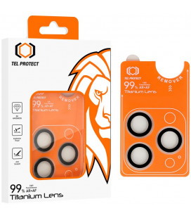 Kameros apsauga Apple iPhone 15 Pro / 15 Pro Max telefonui "Tel Protect Titanium Lens 99% AR"
