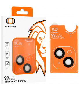 Juoda kameros apsauga Apple iPhone 15 / 15 Plus telefonui "Tel Protect Titanium Lens 99% AR"