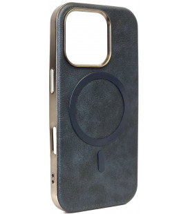 Mėlynas dėklas Apple iPhone 16 Pro telefonui "Gentleman Mag Cover"