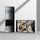 (Privacy) apsauginis grūdintas stiklas Samsung Galaxy S25 Edge telefonui "Ringke Easy Slide 2-Pack"
