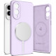 Purpurinis dėklas Samsung Galaxy S25 Edge telefonui "Tech-Protect Liquid Silicone Magsafe"