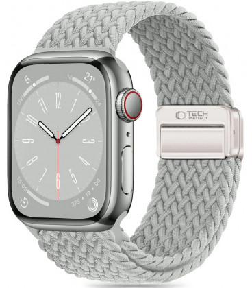 Pilka apyrankė Apple Watch 8 / 9 / 10 / 11 / SE (40 / 41 / 42 MM) "Tech-Protect Nylonmag"