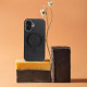 Juodas dėklas Apple iPhone 14 Pro Max telefonui "Gentleman Mag Cover"